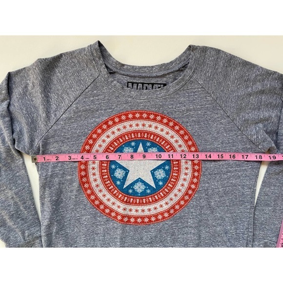 Marvel Crewneck Gray Sweatshirt Size XS - Picture 6 of 6